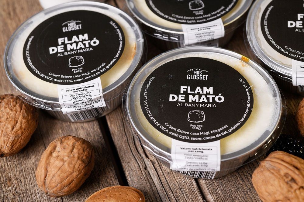 Flam de mató, pack de 6 unitats