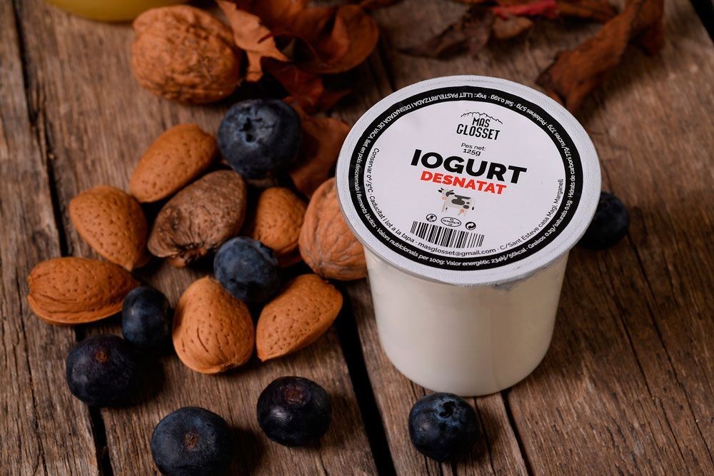 Iogurt natural desnatat, pack de 4 unitats